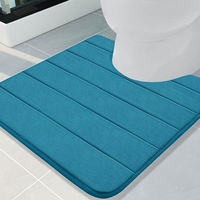 Buganda Memory Foam U-Shaped Contour Toilet Rugs, Non Slip Absorbent, Thick by Buganda