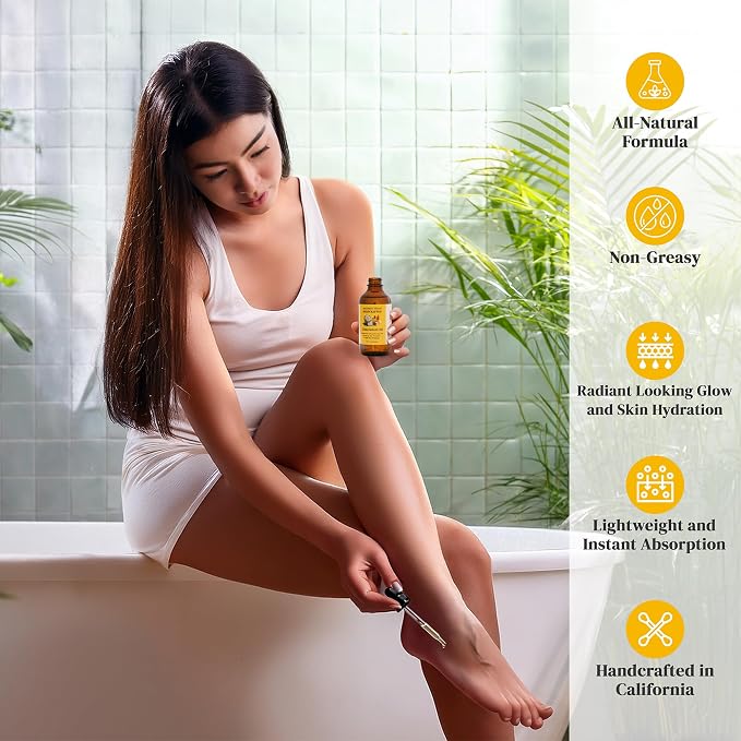 Almond Coconut Unscented Moisturizing Body Oil - Image 4