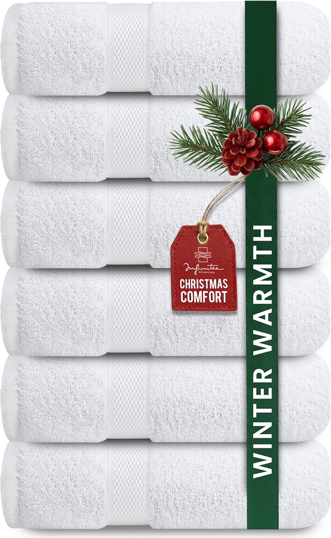Infinitee Xclusives White Hand Towels by InfiniteeXclusives