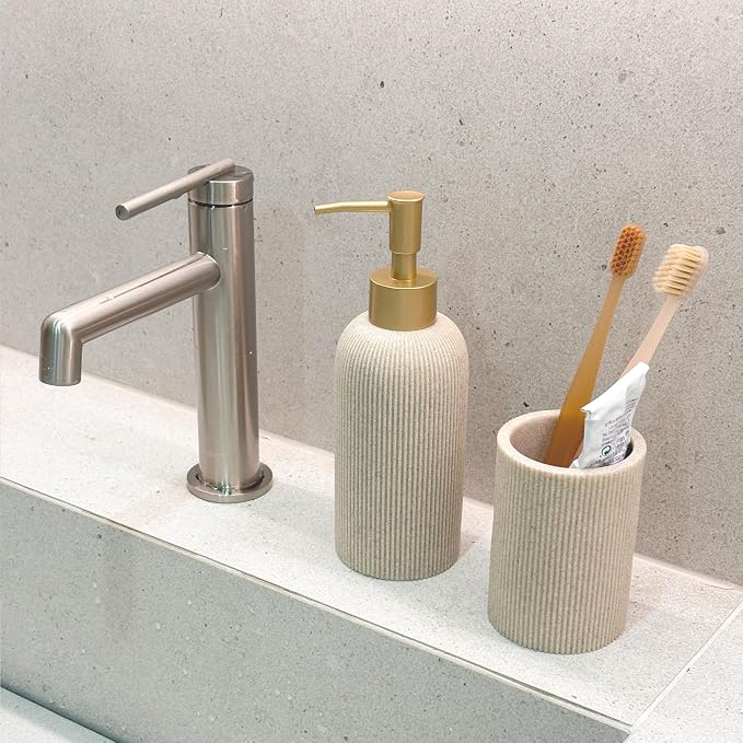Lunestella Sand Beige Hand Soap Dispenser - Image 7