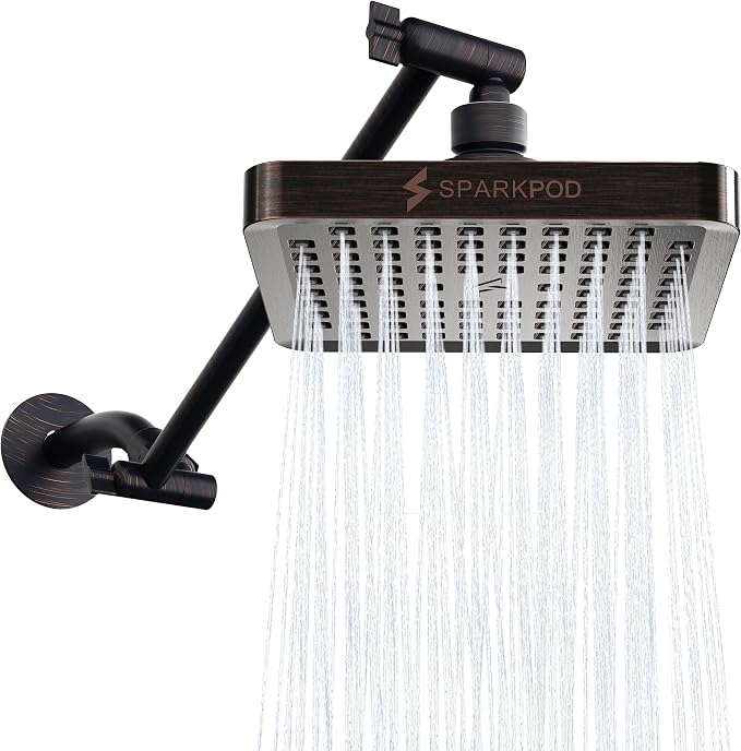 SparkPod Square Rain Shower Head by SparkPod