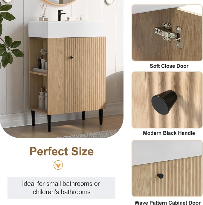Merax 20 Inch Bathroom Vanity - Image 6