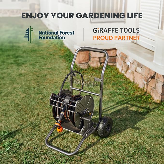 Giraffe Tools Garden Hose Reel Cart - Image 6