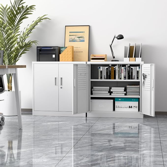 Aobabo 31.5" H Metal Storage Cabinet - Image 2