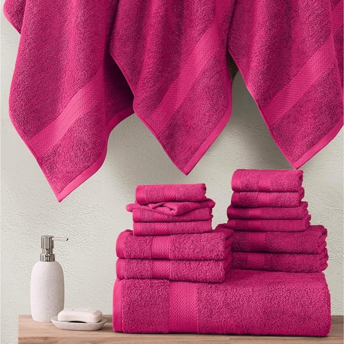LANE LINEN 100% Cotton Bathroom Towels Set - Image 7