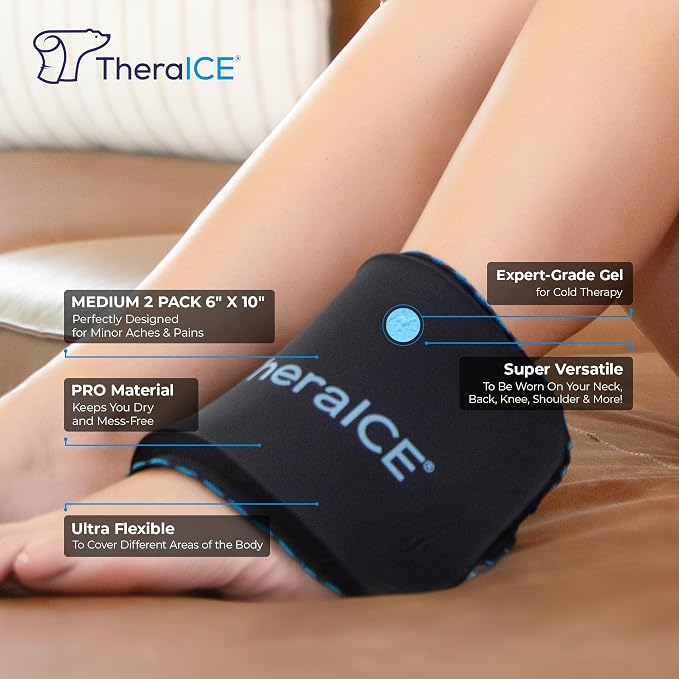 TheraICE PROpack Ice Pack for Injuries, Reusable Soft Multipurpose Cold Gel Ice - Image 2
