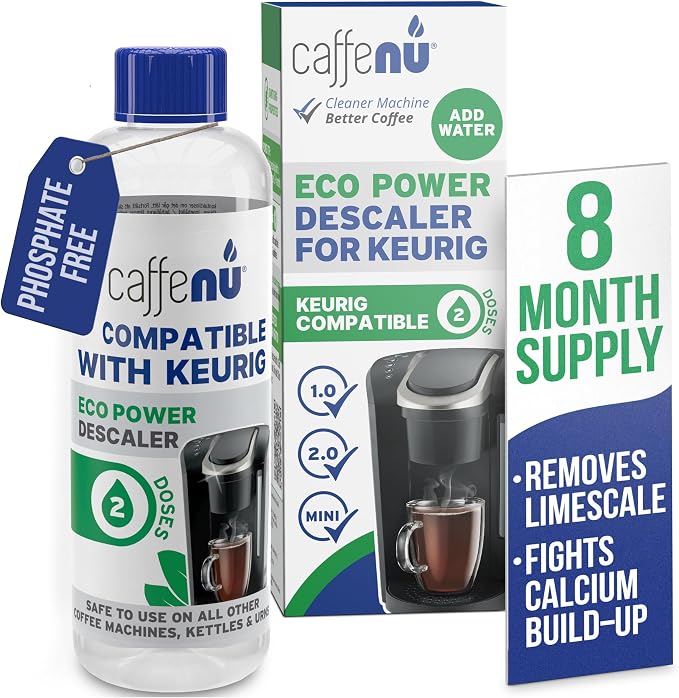 Keurig Compatible Descaling Solution. 1 Bottle of Descaler Solution. Descaling by Caffenu
