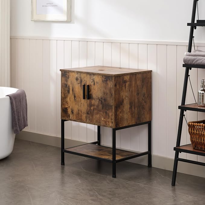 UEV Rustic Brown 24" Bathroom Vanity - Image 3