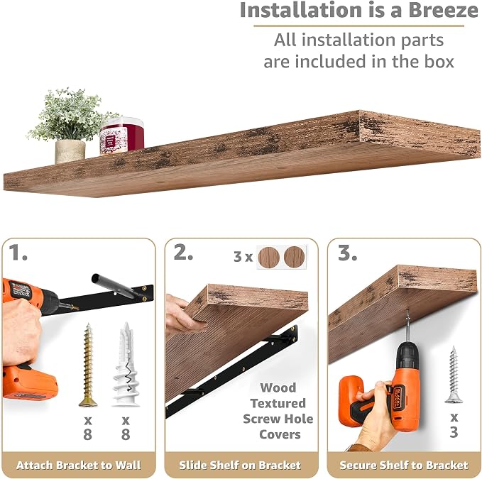 Sorbus Floating Shelves for Wall - Image 4