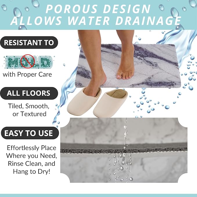 ENKOSI Loofah Non-Slip Shower and Bath Mat - Image 4
