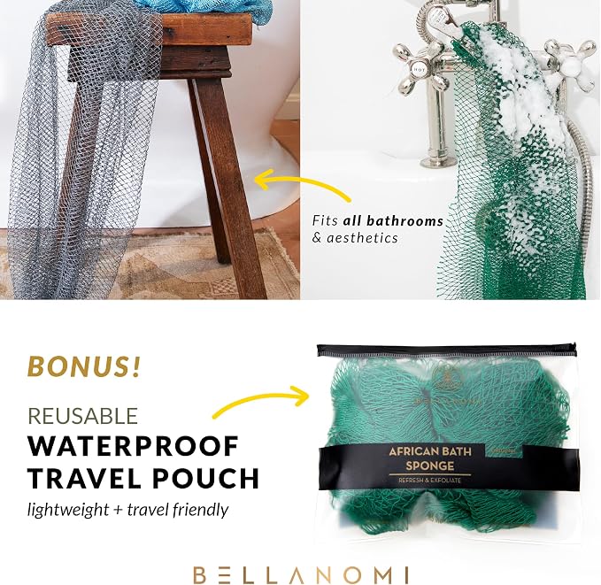 Bellanomi African Exfoliating Net Sponge Authentic Ethically Sourced from - Image 8