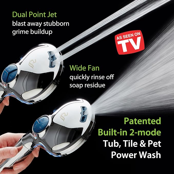 AquaCare High Pressure 10 Spray Mode Filtered Showerhead - Image 3