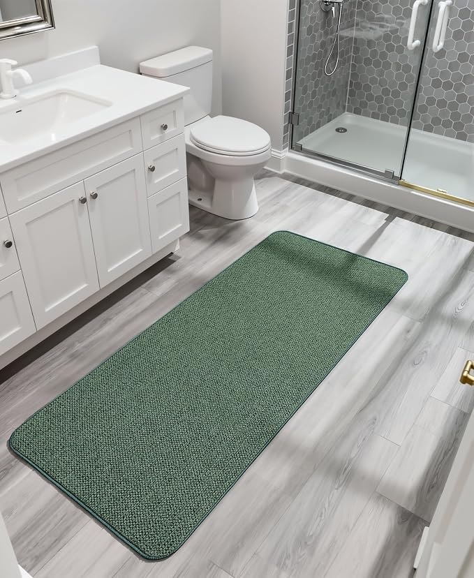 Bath Mat, Ultra Thin Bathroom Runner Rugs, Large Bath Mats - Image 7