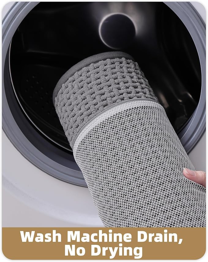 Color&Geometry Rubber Backed Waffle Bath Mat Non Slip Machine Washable Bathroom - Image 6