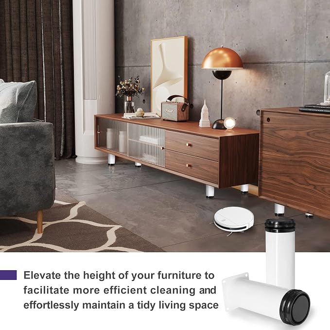 7 Inch Metal Furniture Legs Stainless Steel Adjustable Legs White Metal Legs - Image 4