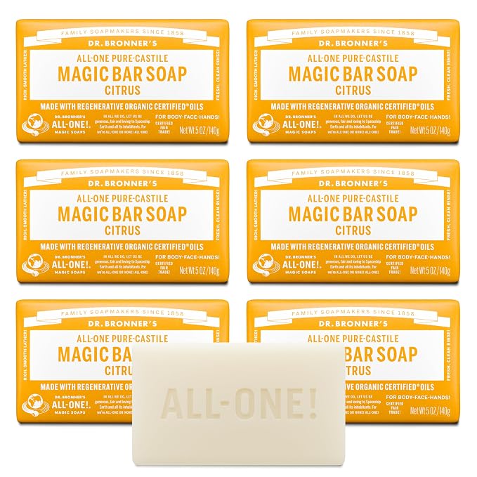 Dr. Bronner's Pure-Castile Magic Soap Bar- Bath Soap by DrBronners