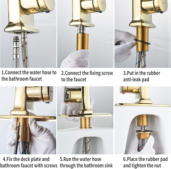 Modern Bathroom Faucet Chrome, Single Handle Commercial Bathroom Sink Faucet - Image 7