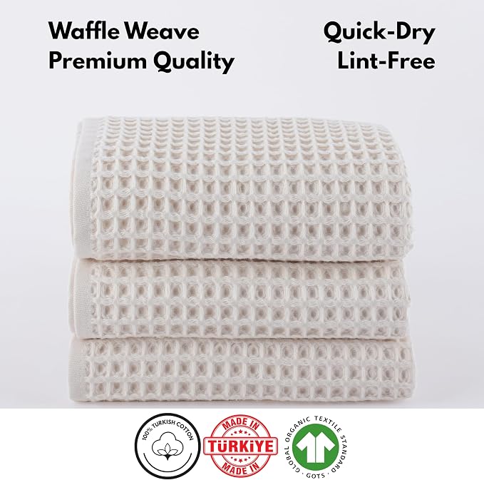 PÜSKÜL Waffle Kitchen Towels - Image 4