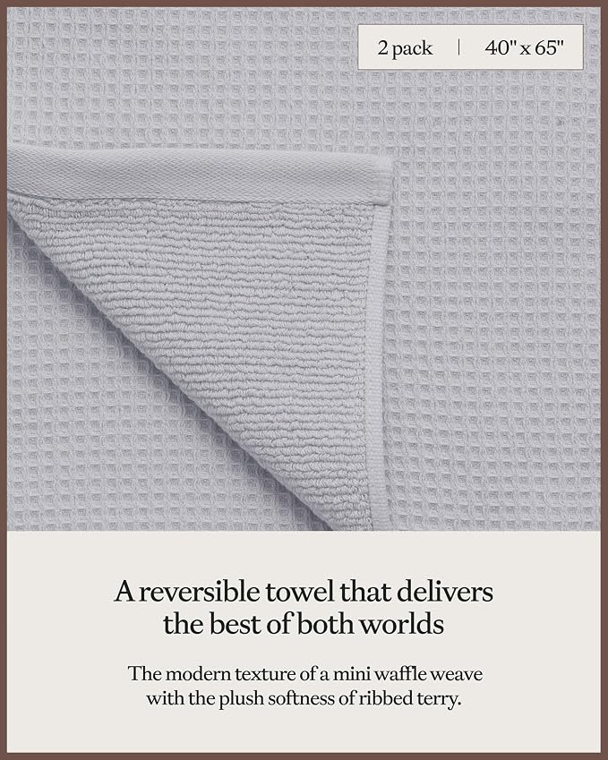 Cozy Earth Waffle Bath Sheets - Image 3
