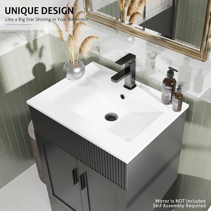 eclife 24" Bathroom Vanities Sink Combo - Image 5