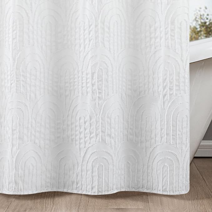 ROSERY No Hook Shower Curtain - Image 2
