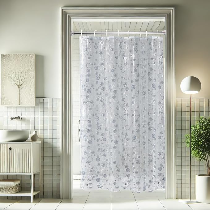 AooHome Plastic Small Shower Curtain Liner - Image 2