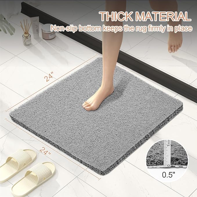 Joyhalo Shower Mats for Showers Anti Slip for Elderly, Bath Tub Mats for - Image 3