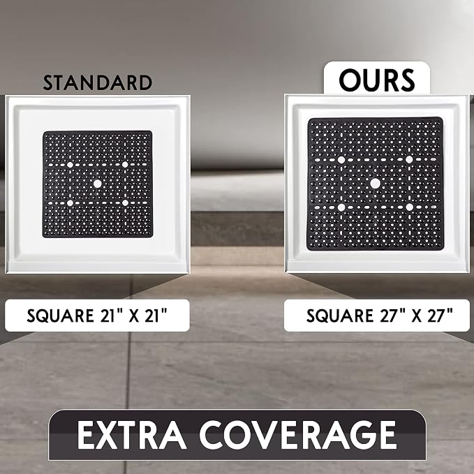ENKOSI Square Shower Mat 27x27 inch - Image 4