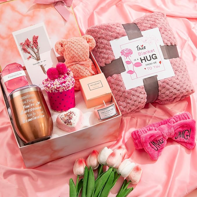 Birthday Gifts for Women, Self Care Gifts Baskets for Women Care Package Get - Image 6