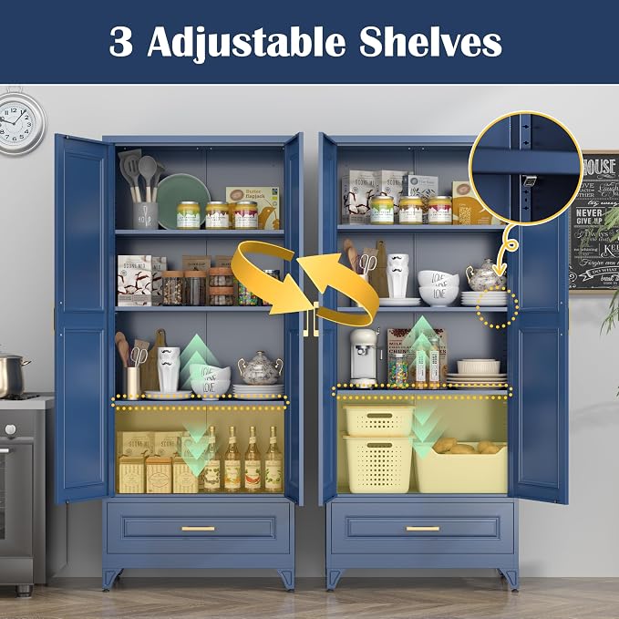 75" Kitchen Pantry Cabinet - Image 4