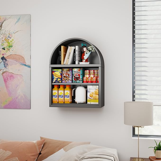 Arched Wall Shelf, Bathroom Arched Wall Cabinet - Image 8