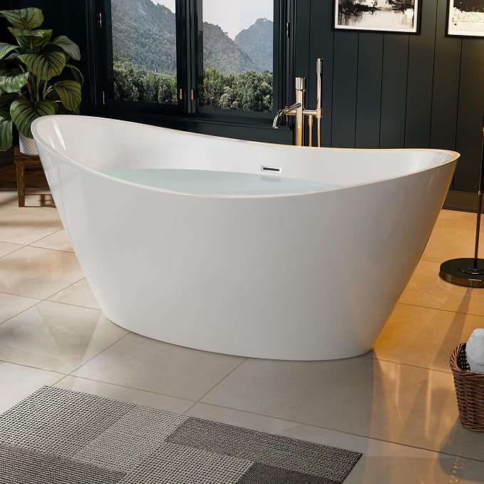 Empava EMPV-FT1518 67" Acrylic Freestanding Bathtub - Image 3