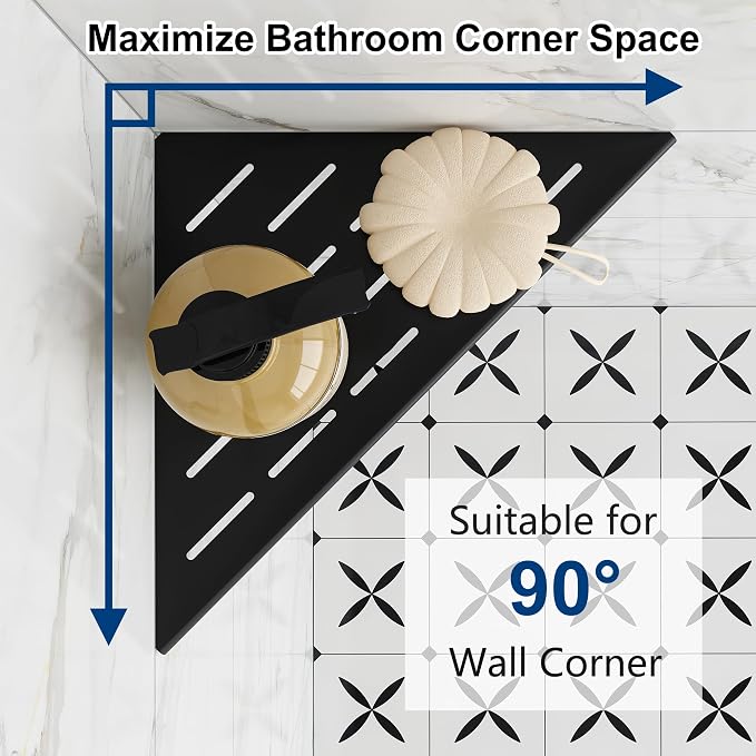 Corner Shower Shelves, 10” Recessed Tile Shower Shelf, 304 Stainless Steel - Image 3