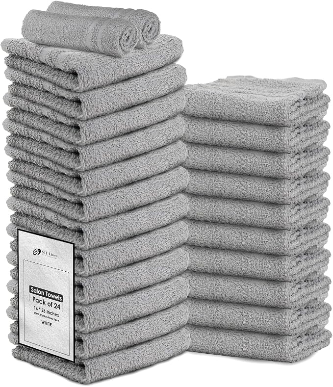 Hand Towels Grey Economy Salon Towels by STFLinen