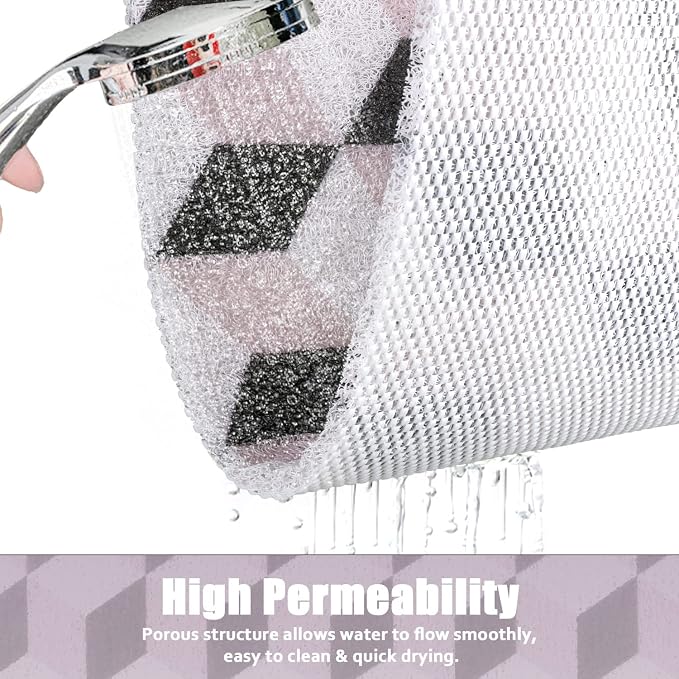 Square Shower Mat Non-Slip 24x 24 Inch, Soft Comfort Bath Mat - Image 3