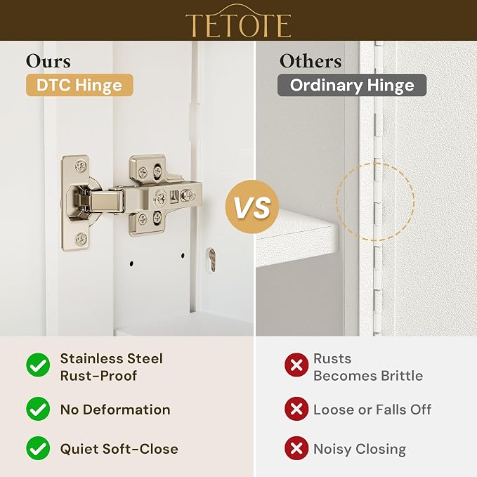 TETOTE 20 x 28 Bathroom Mirror Cabinet - Image 4