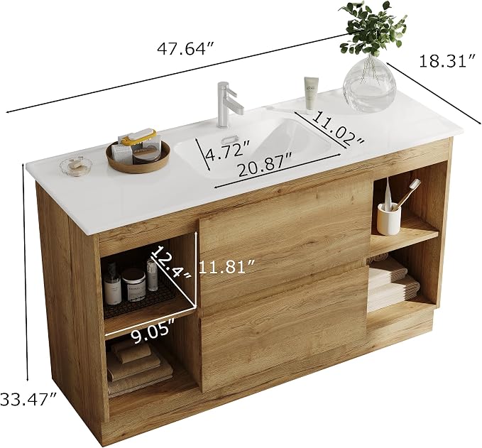 48 Inch Freestanding Bathroom Vanity - Image 2