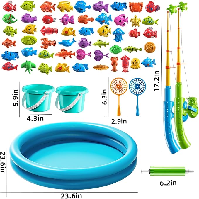 Pool Fishing Toys Games, Water Table Bathtub Toy - Image 2