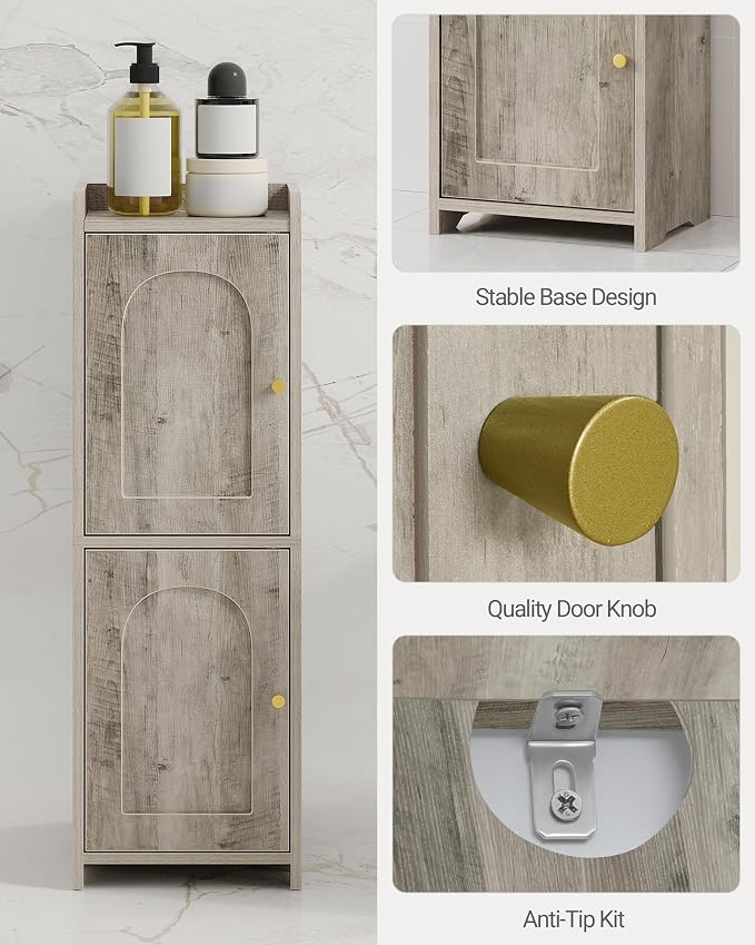Bathroom Storage Cabinet, Corner Floor Cabinet - Image 4