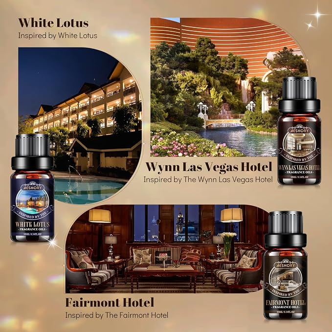 Hotel Diffuser Oils Gift Set, 6x10M Luxury Essential Oil - Image 3