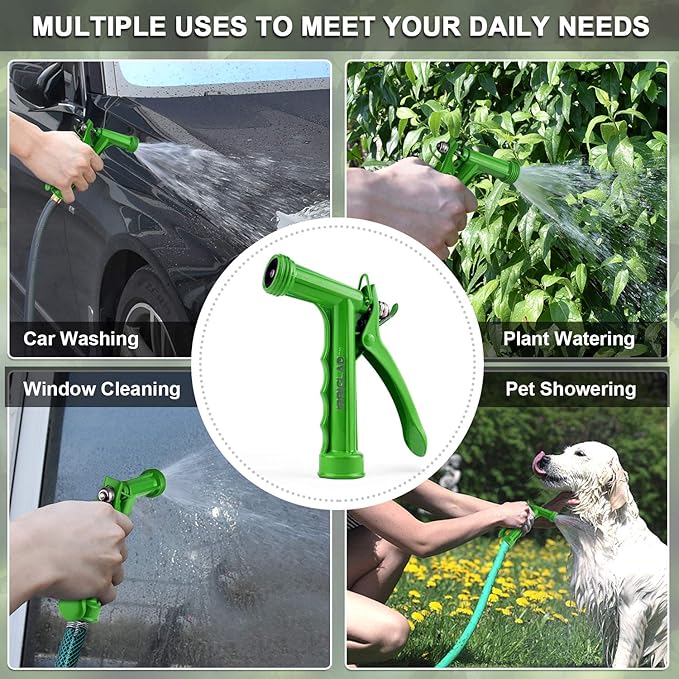 Hose Nozzle 2 Pack, Full Size Pistol Grip Water Nozzle Sprayer - Image 6