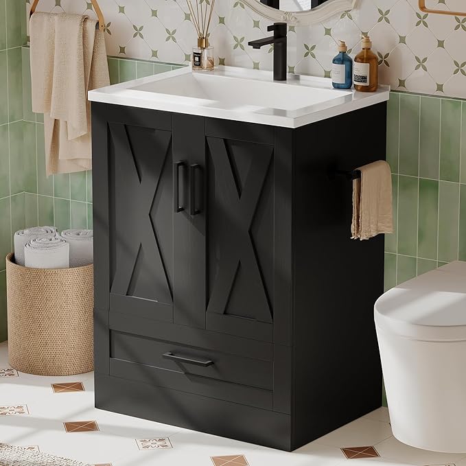 JUMMICO 24" Bathroom Vanity - Image 3