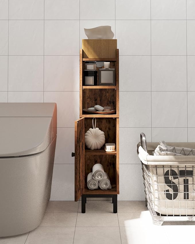 Bathroom Storage Cabinet, Small Corner Floor Cabinet - Image 4