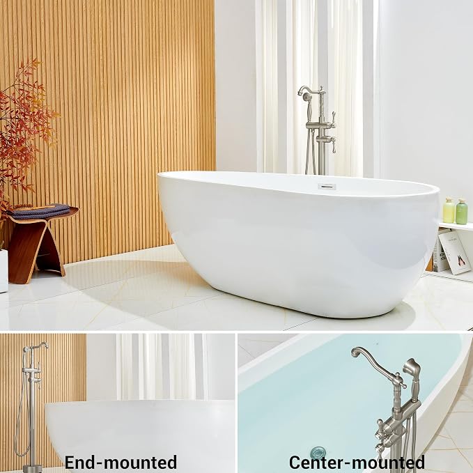 Freestanding Tub Faucet Sets, JetsBath Floor Mount BathTub Filler - Image 2