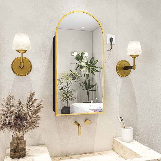 FKWin Arched Bathroom Medicine Cabinet by FKWinCreateCozyandHealthy