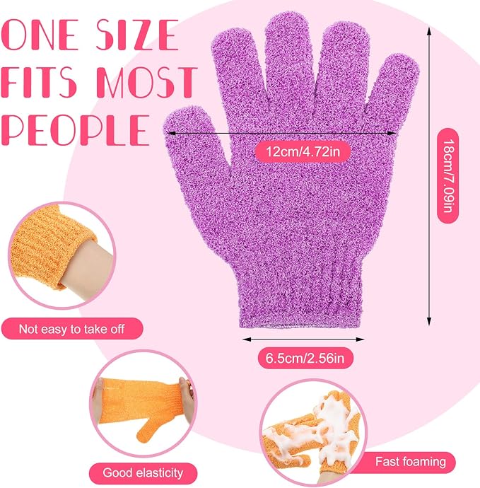 Tegeme 50 Pcs Exfoliating Gloves - Image 3