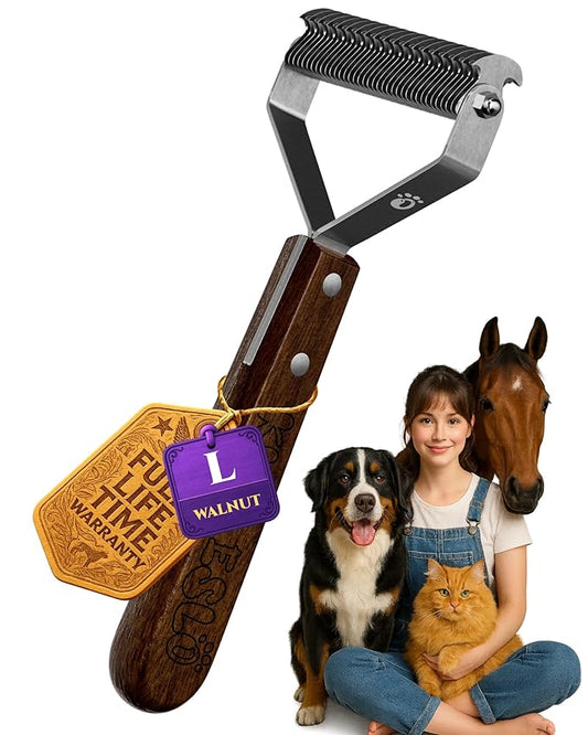 Large Dual-Sided Dogs and Cats Brush by KIZOESLO