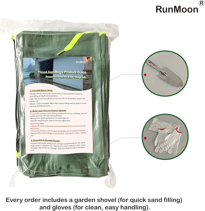 Upgraded Extra-Thick Reusable Flood Sandbags - Image 5