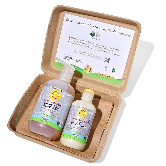 California Baby Super Sensitive Baby Shampoo and Conditioner Set | 100% - Image 2