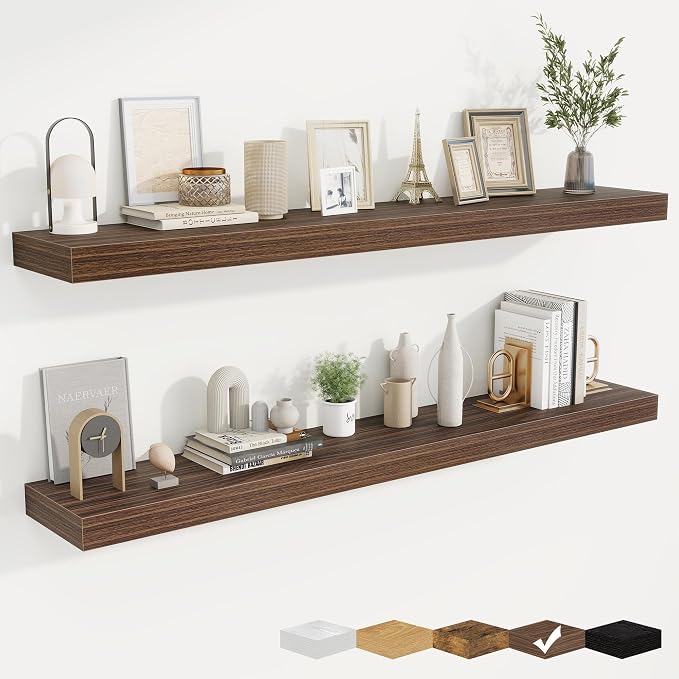 fuqing Floating Shelves for Wall, Wall Mounted Wood Floating Shelf by Fuqing